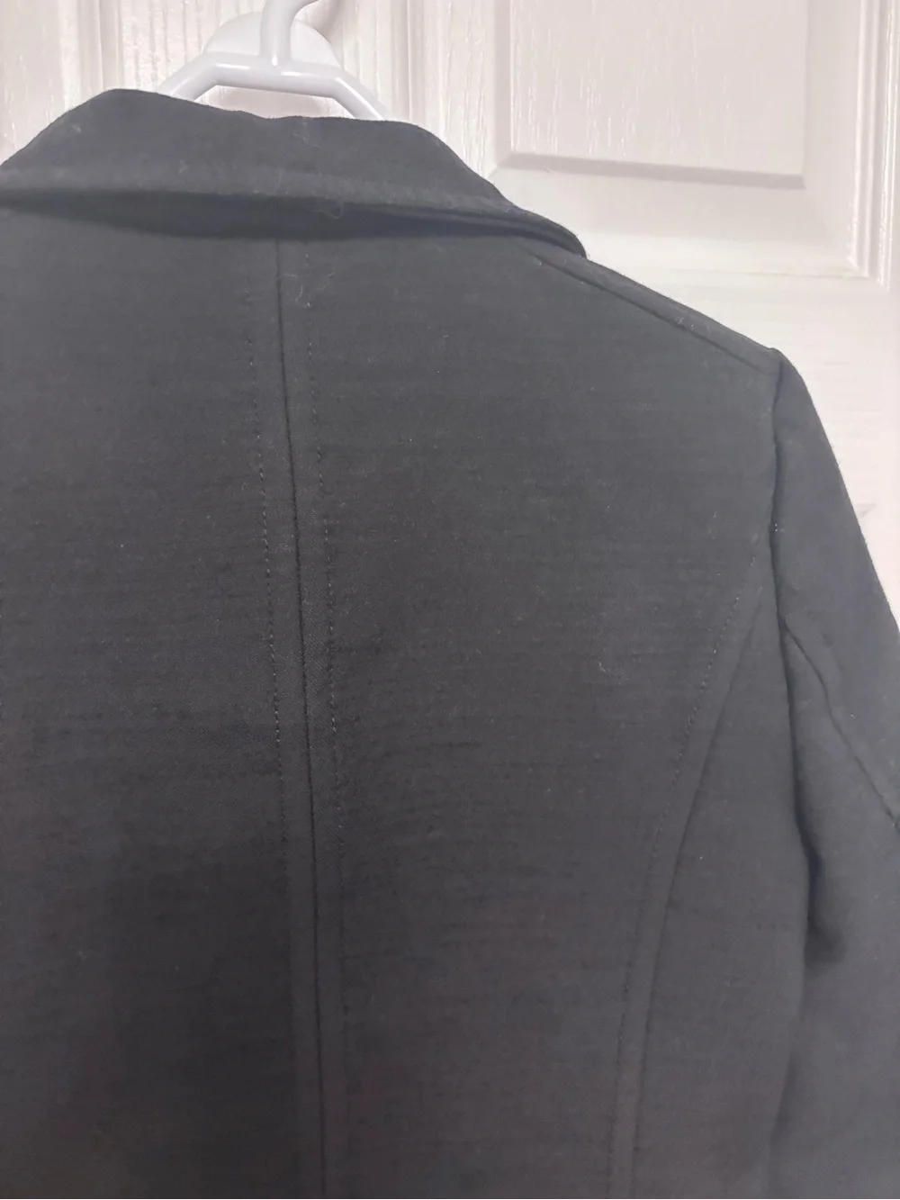 J. Crew Black Wool Blazer with Green Lining